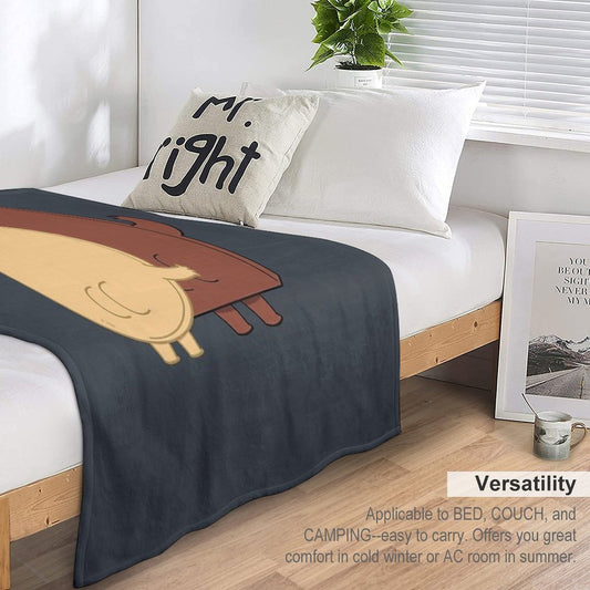 Choco And Pancake Playing Mode Throw Blanket