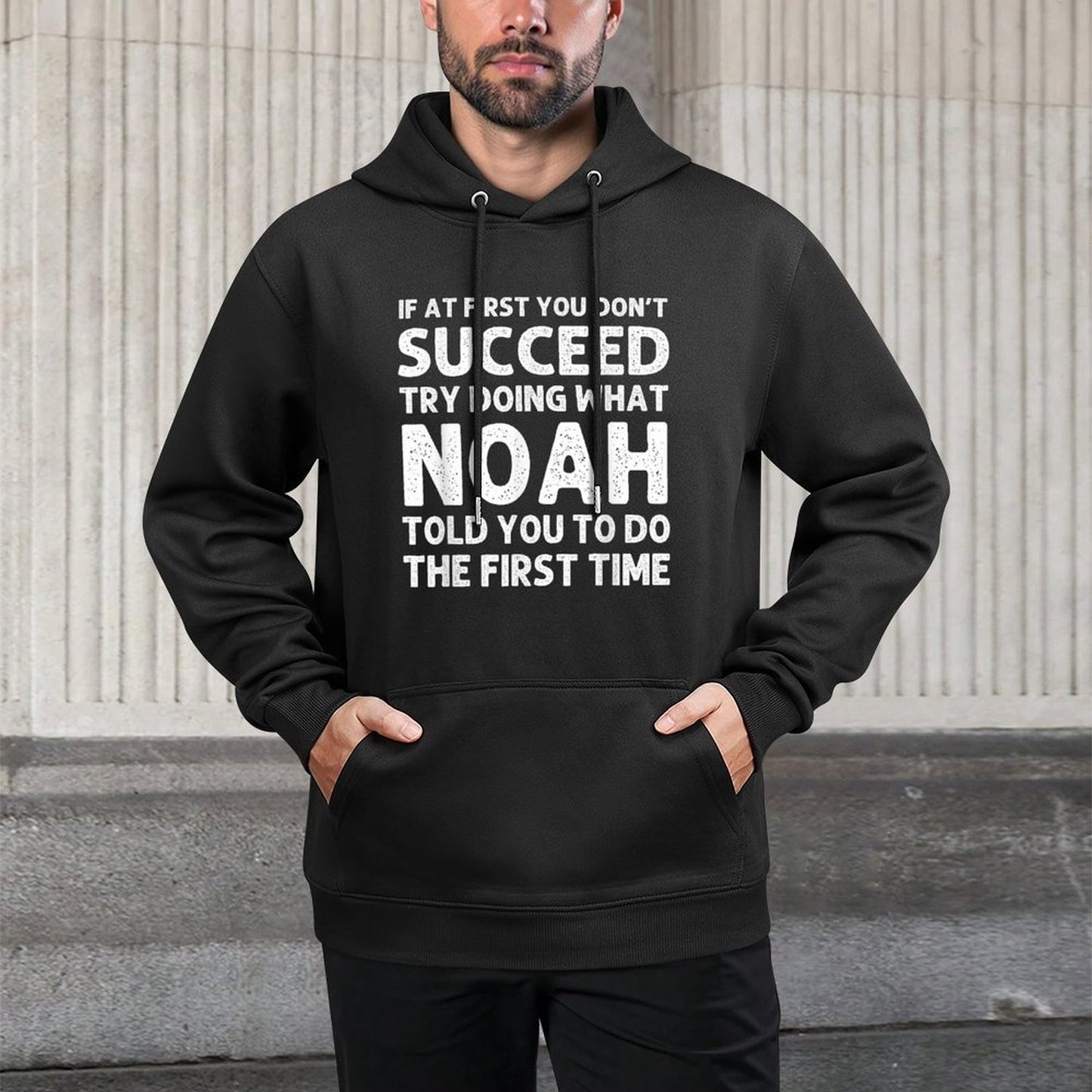 NOAH Gift Name Personalized Birthday Funny Christmas Joke Unisex Design Hoodie