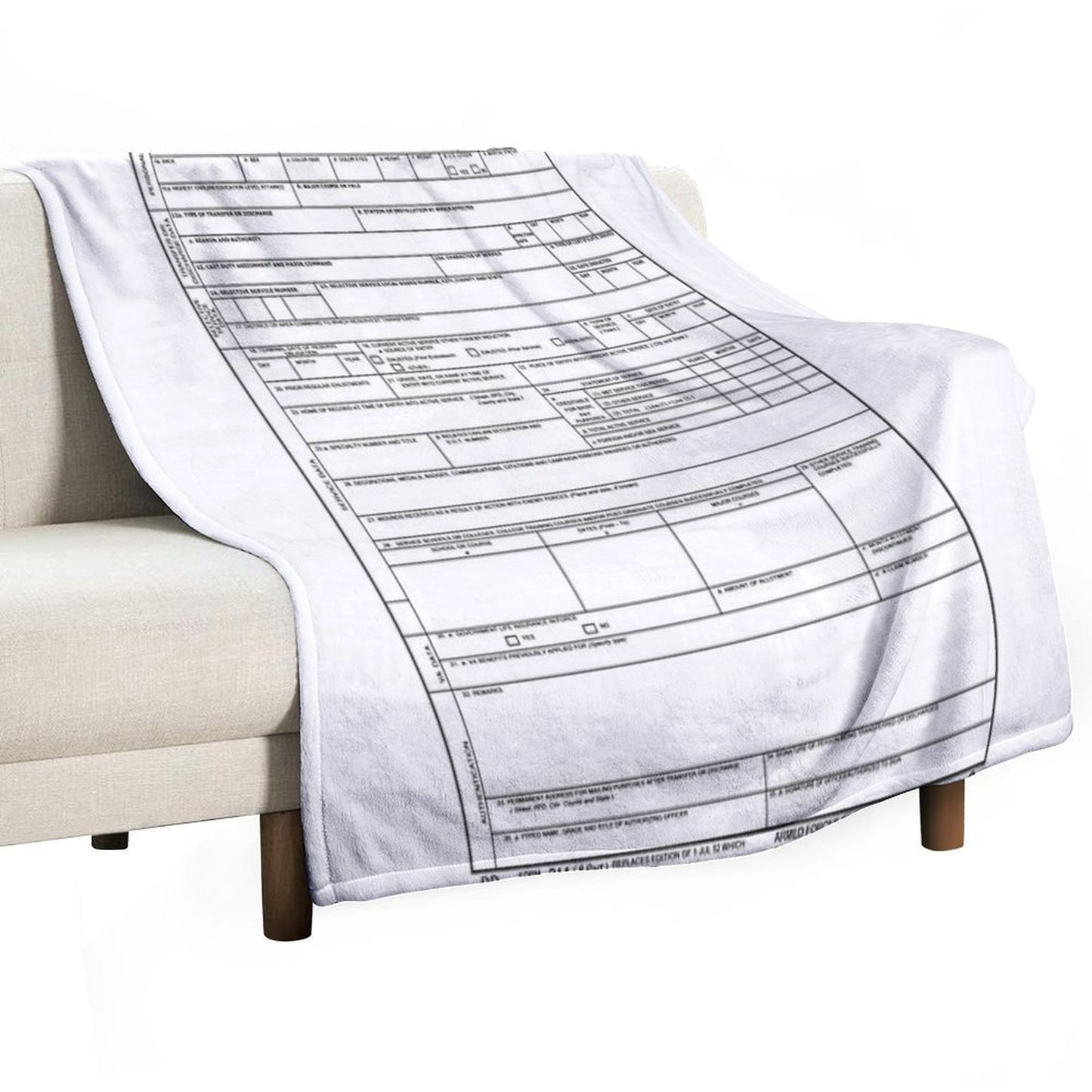 DD 214 Gift Throw Blanket