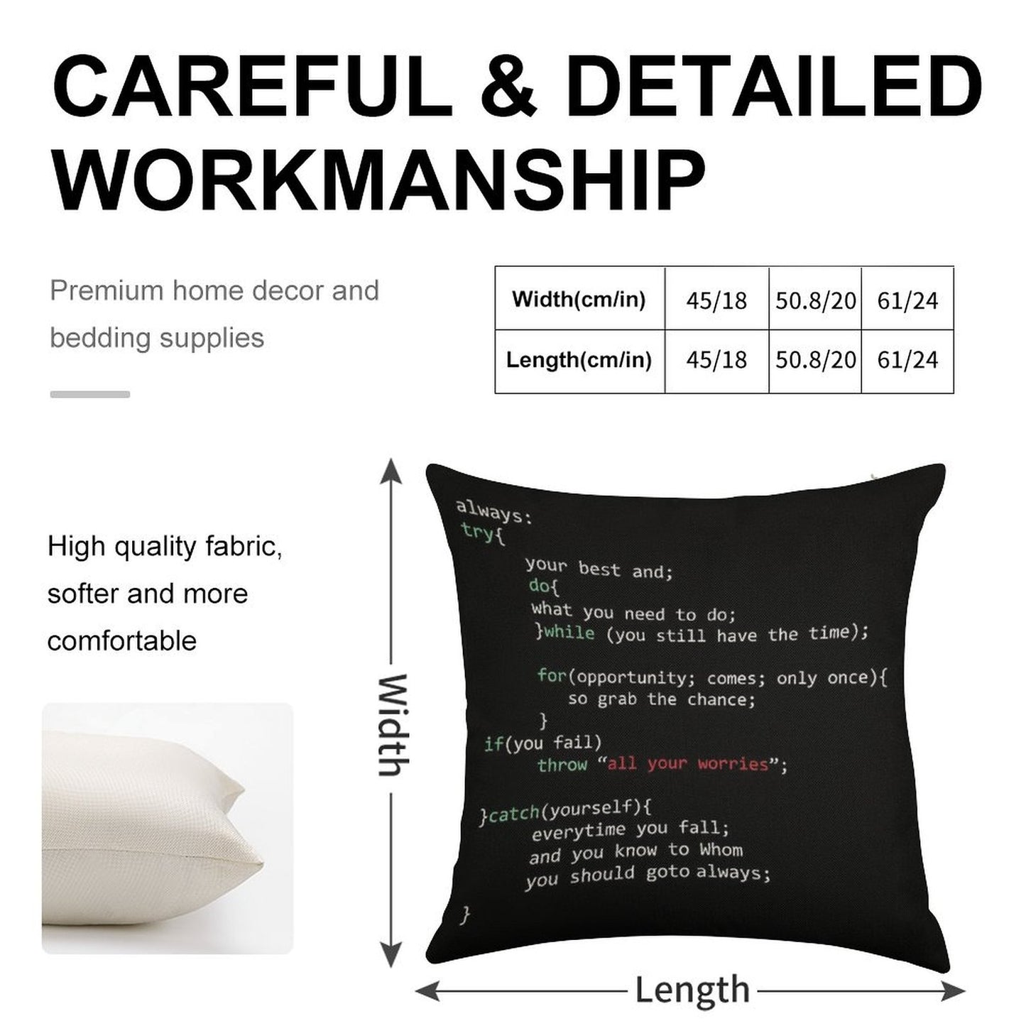 Geek Coder Linen Throw Pillow Cover