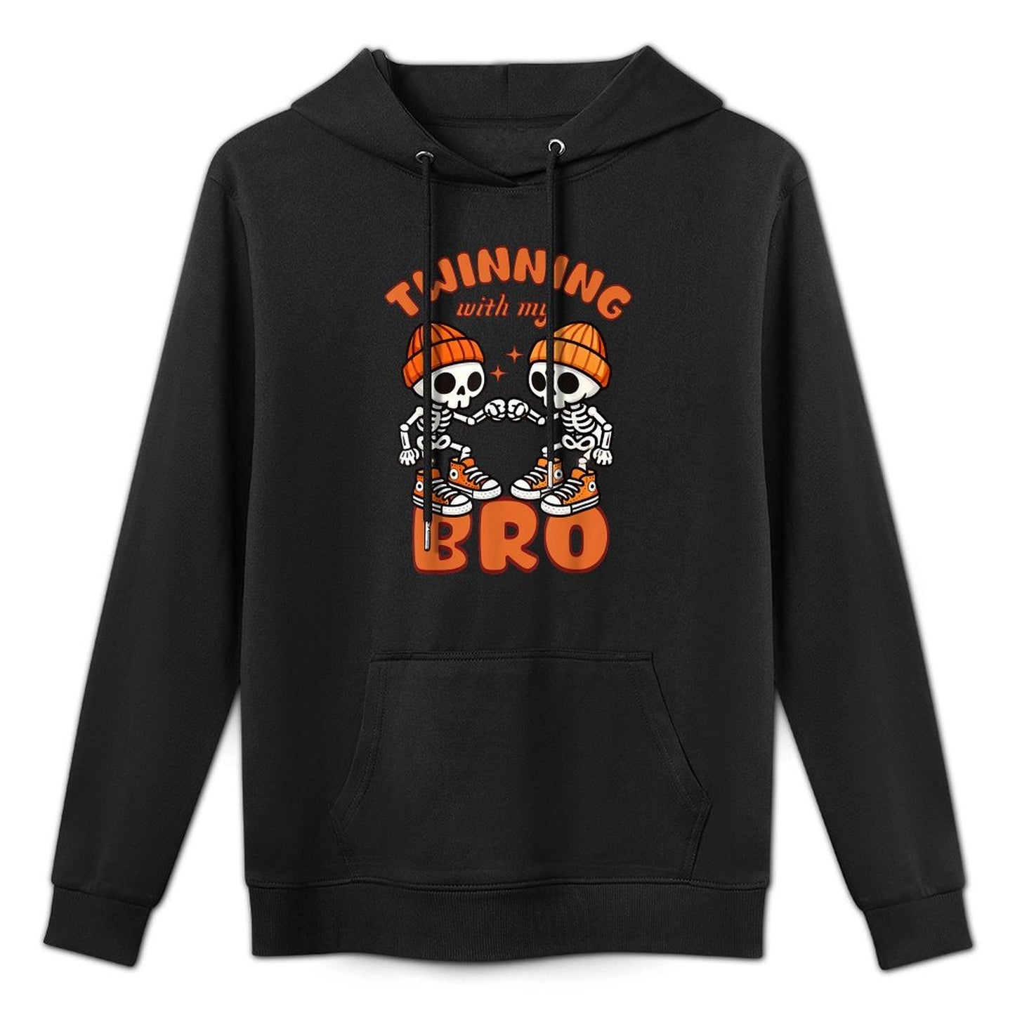 Twin Boys Twinning Halloween Best Friend Matching Skeleton Moisture-Wicking Hoodie