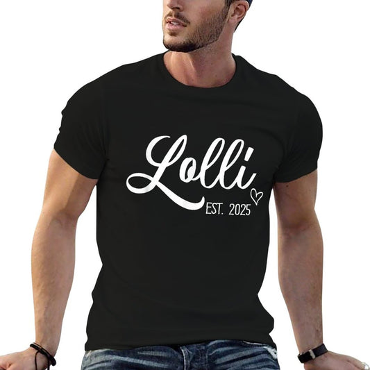 The Grandma Shop Lolli Grandma Est. 2025 Cute Trendy T-Shirt