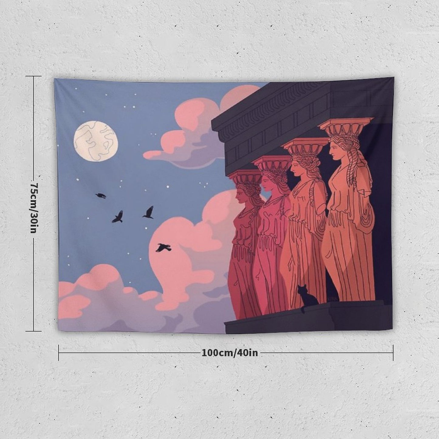 Caryatids at Dusk Tapestry