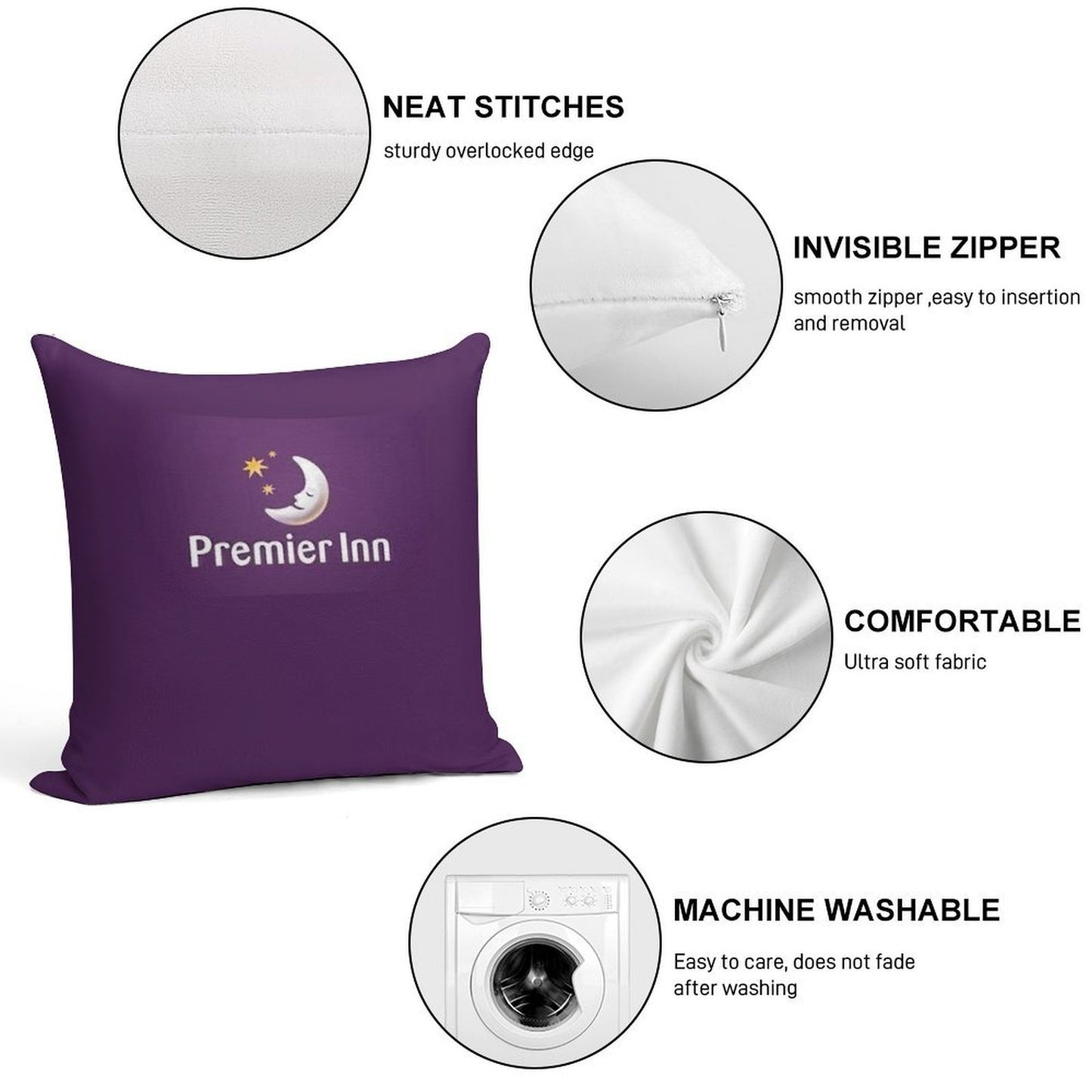 PREMIER INN Soft Luxury Feel Throw Pillow