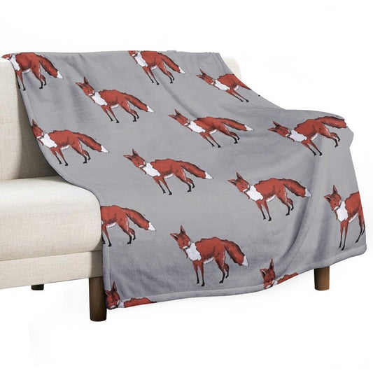 Mr Fox Throw Blanket