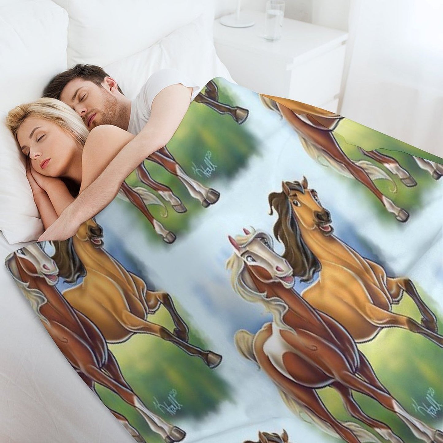 Spirit And Rain Throw Blanket
