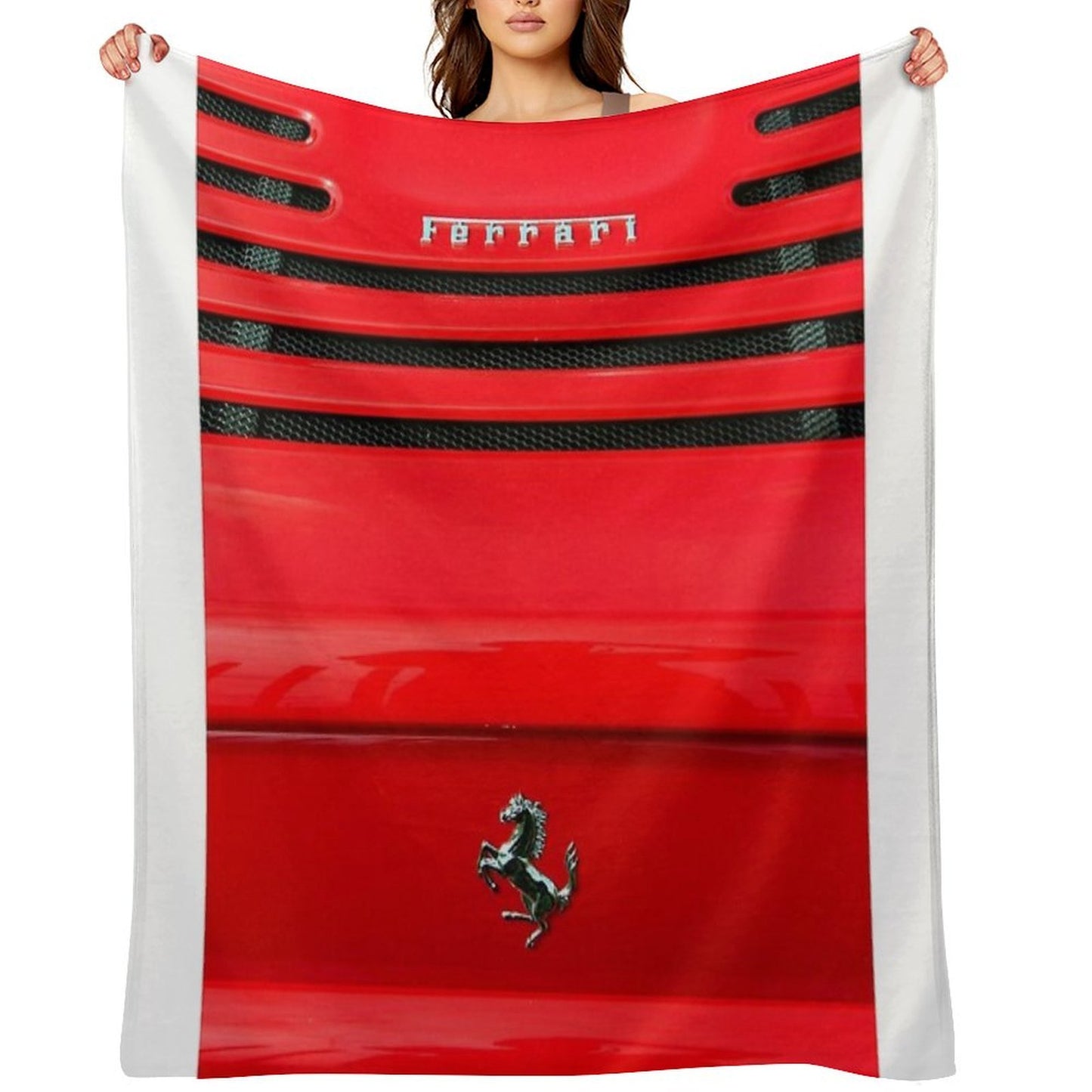 Ferrari Prancing Horse Throw Blanket