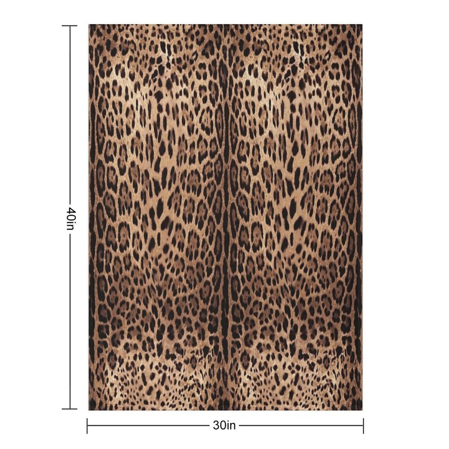 Leopard Print Skin Throw Blanket