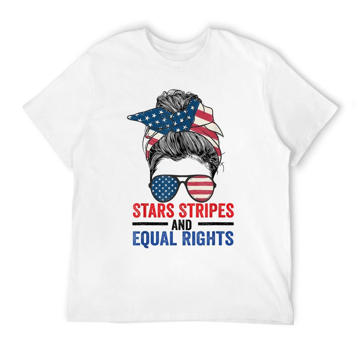 Stars Stripes And Equal Rights Womens Rights 4th of July Soft T-Shirt