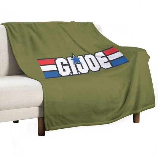 Gi Joe Logo Artwork Throw Blanket
