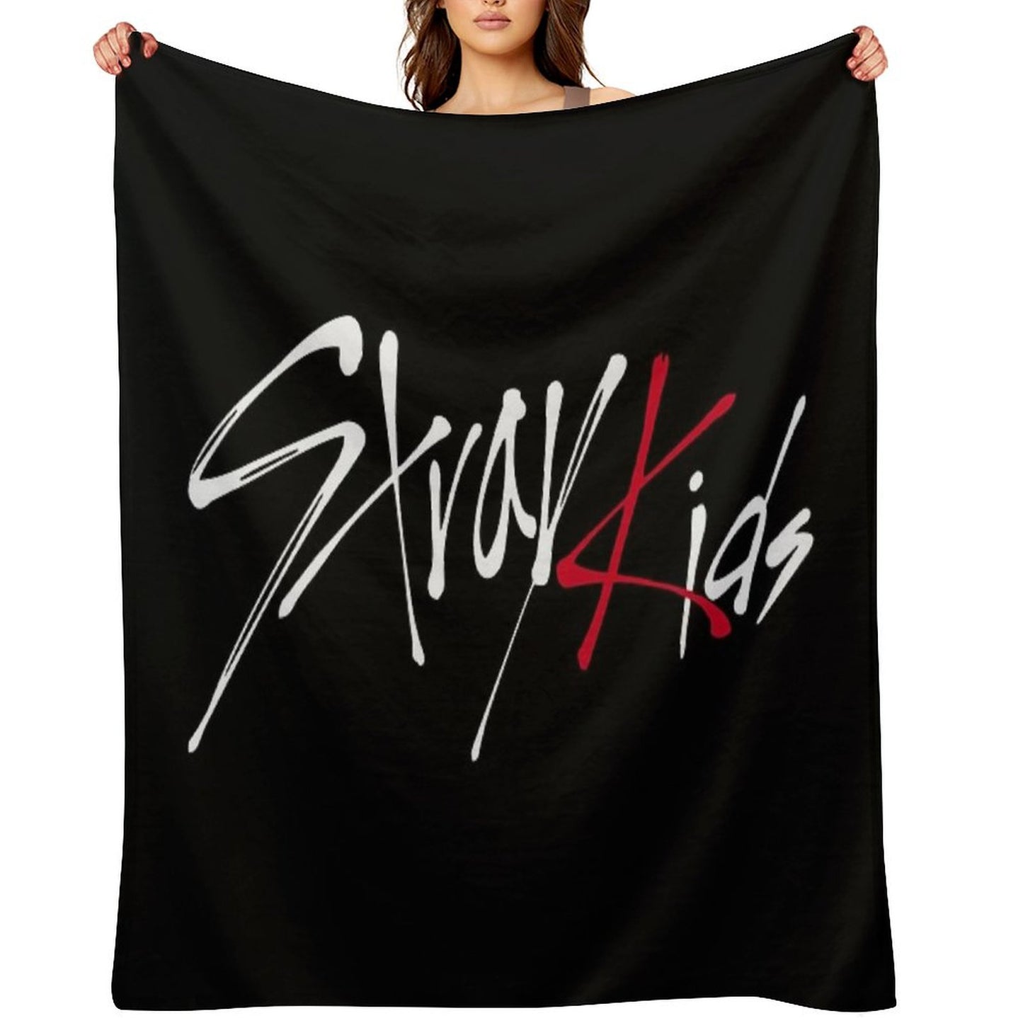 Stray Kids Logo Throw Blanket
