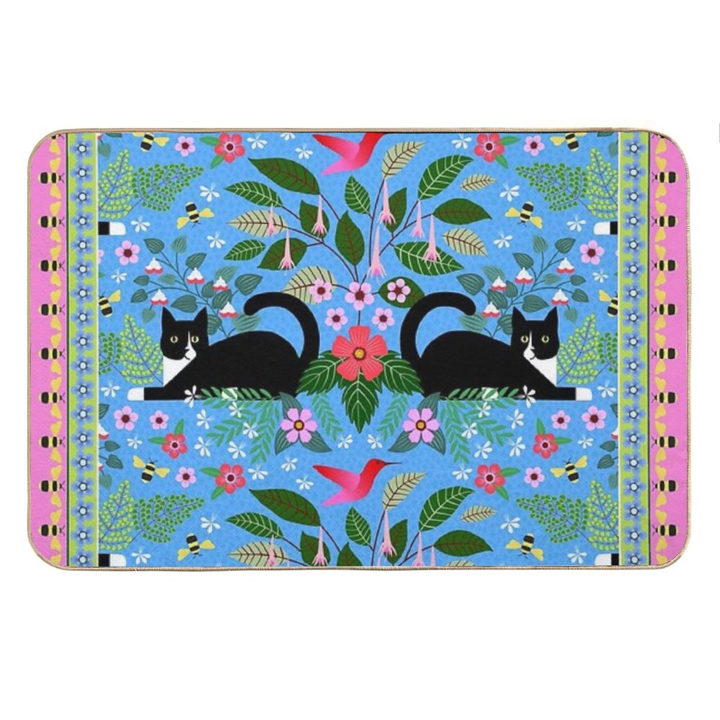 Katie And The Hummingbird Bath Mat