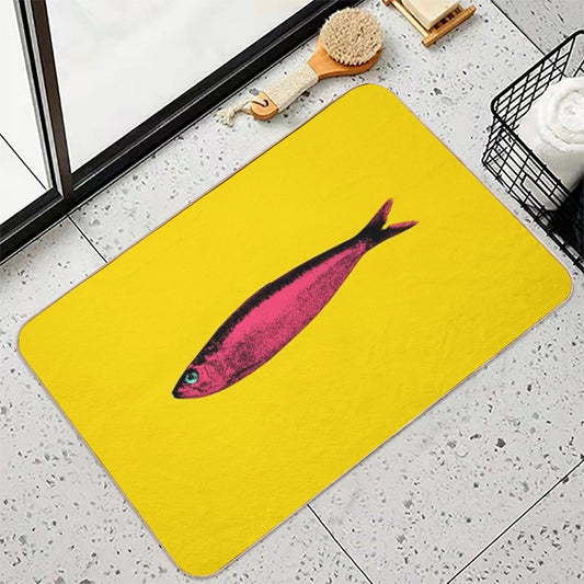 Pink Sardine Bath Mat