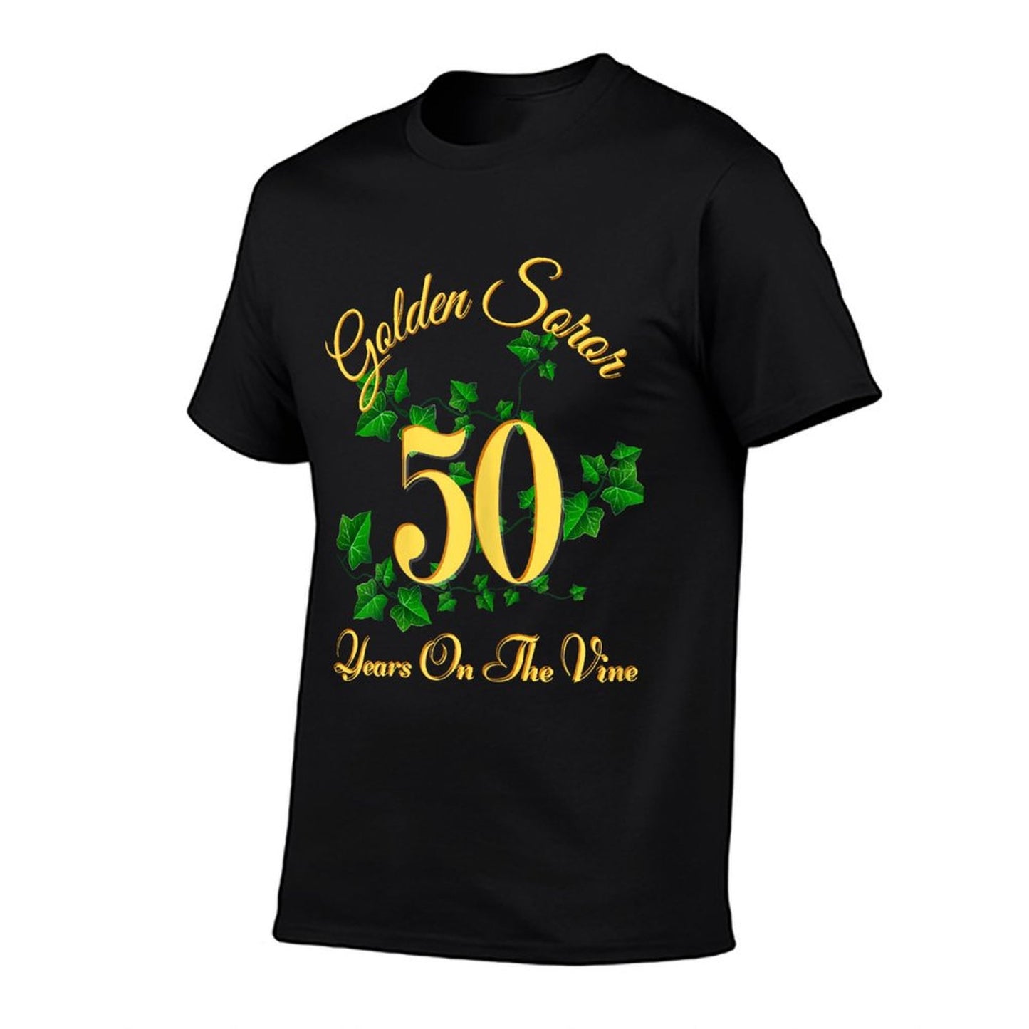 Golden Soror - 50 Years On The Vine - First Black Sorority T-Shirt