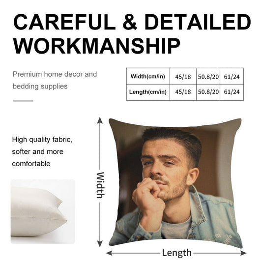 Jack G. Linen Throw Pillow Cover