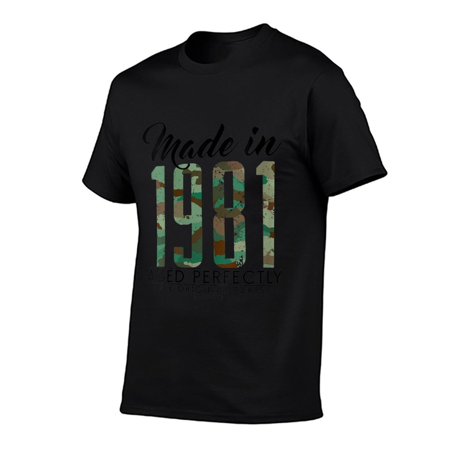 Womens 40th Birthday Camou Made in 1981 40 Years Old Soldier Quick-drying T-Shirt