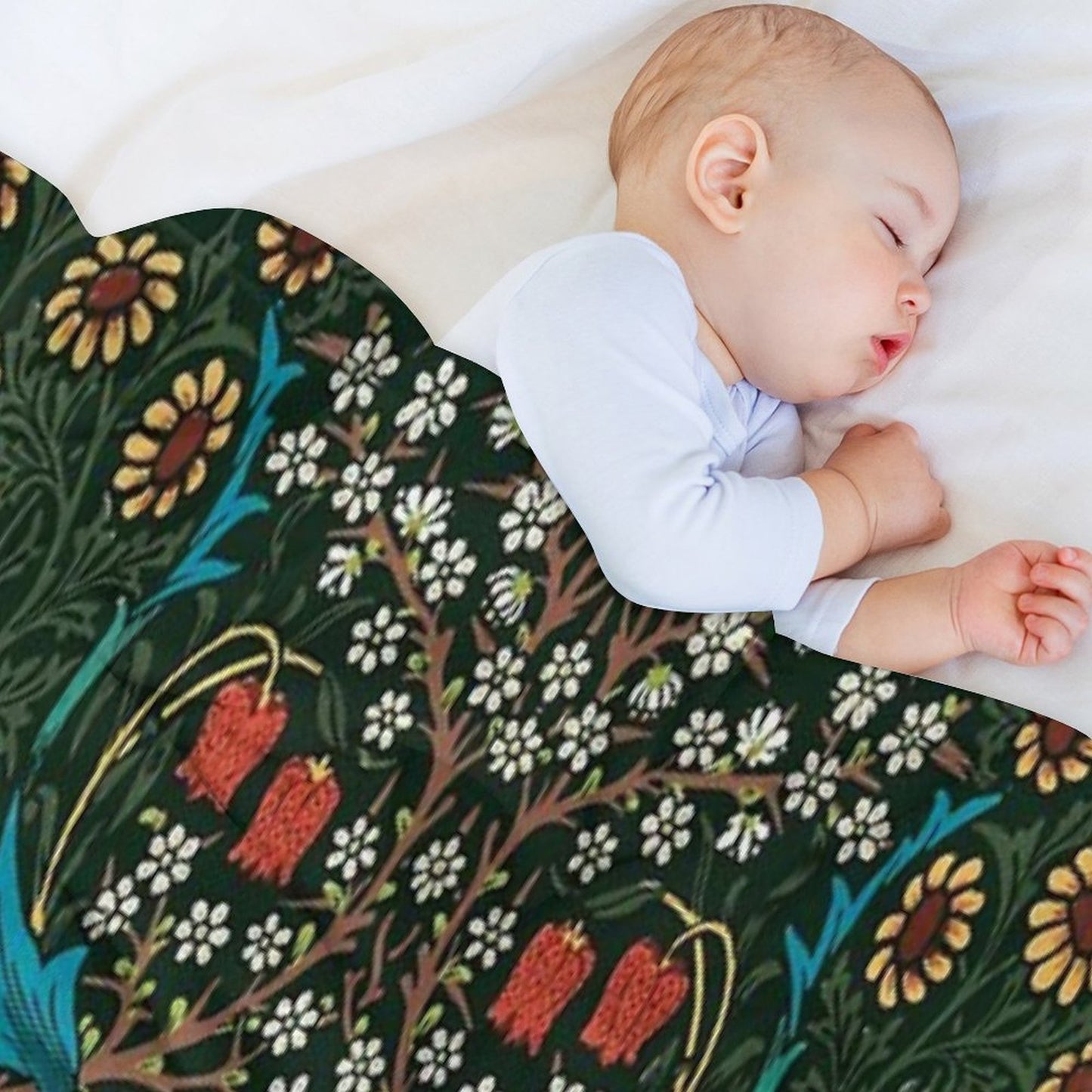 Blackthorn by William Morris, 1892 Throw Blanket
