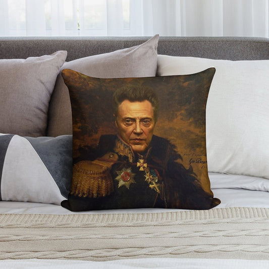 Christopher Walken - Replaceface Soft Fade-Resistant Throw Pillow