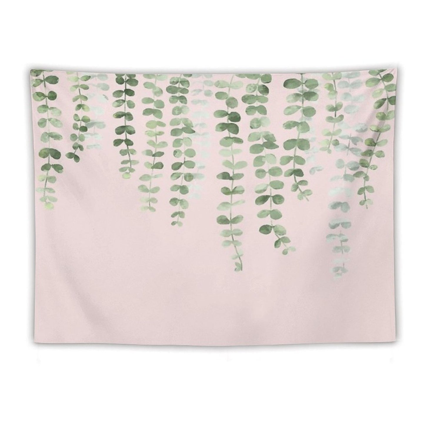 Eucalyptus Watercolor Pink Tapestry