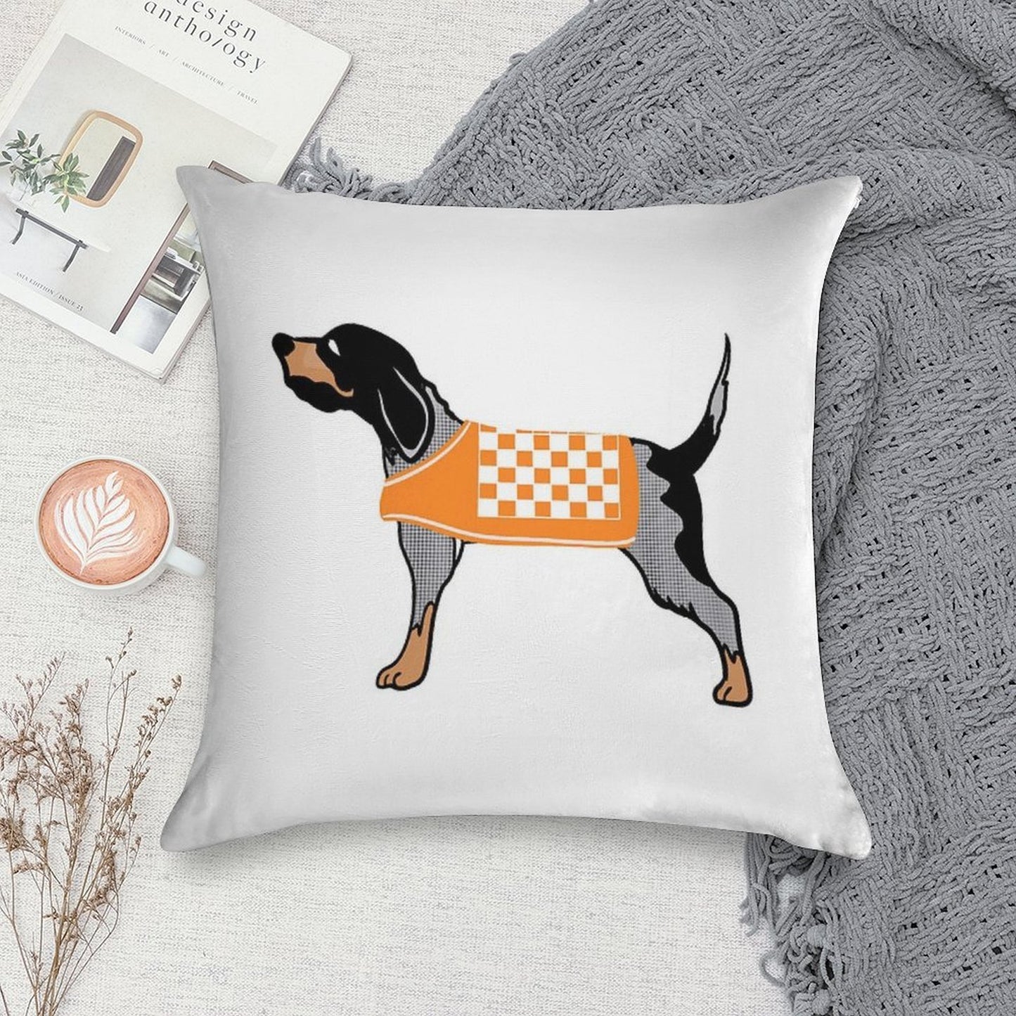 Smokey Soft High-Density Material Throw Pillow