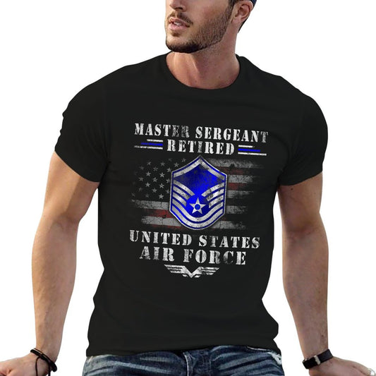 Master Sergeant Retired Air Force Military Retirement TShirt T-Shirt