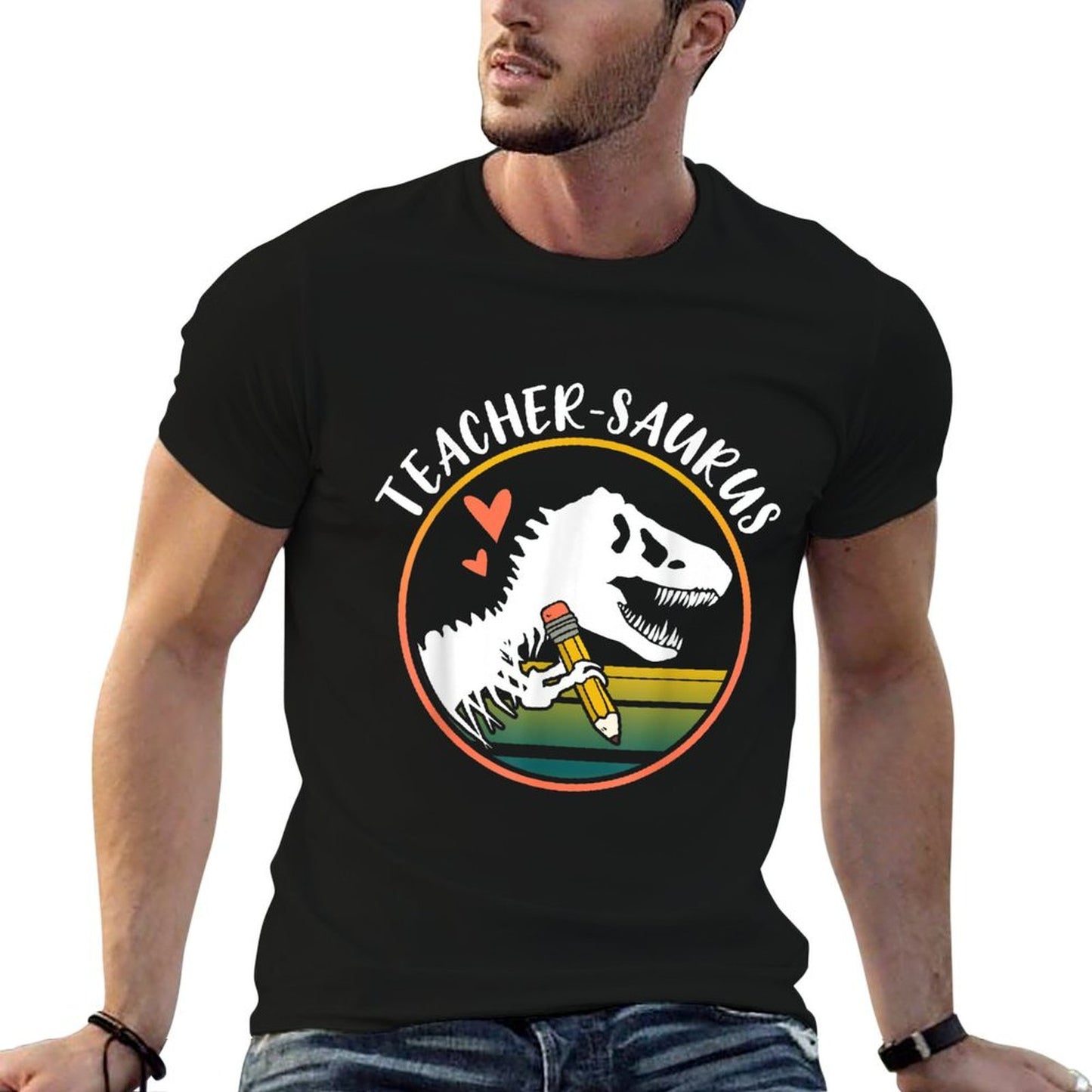 Teacher-saurus Funny Dinosaur Teacher Design T-Rex Design T-Shirt