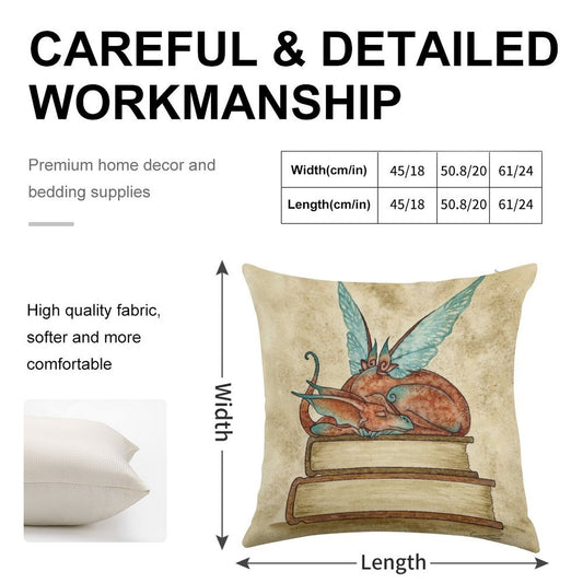 Nap Time Linen Throw Pillow Cover