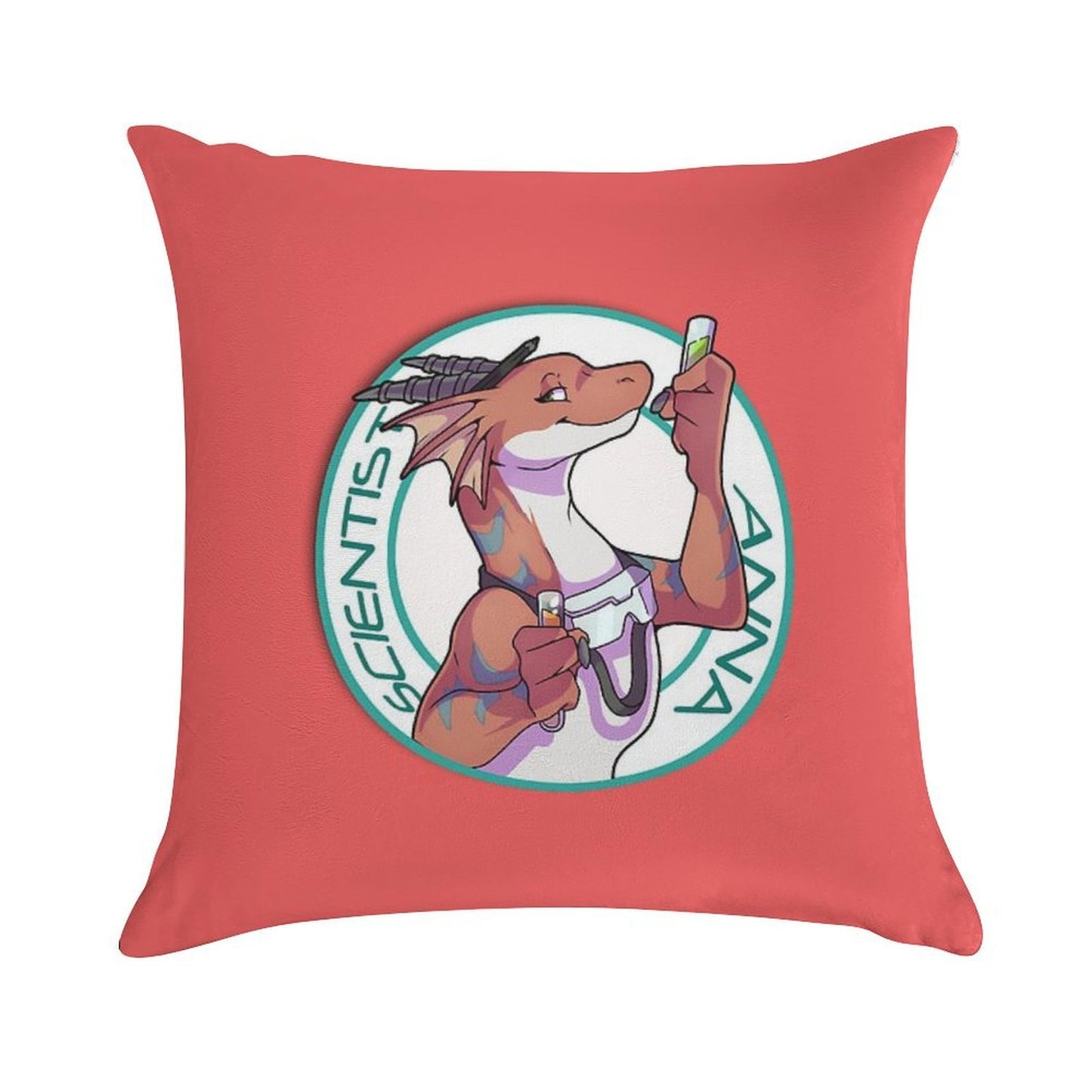 Scientist Anna from Angels with Scaly Wings Soft Easy Maintenance Throw Pillow