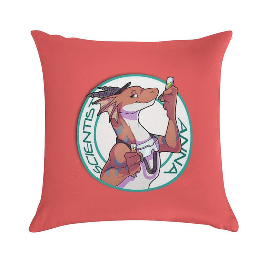 Scientist Anna from Angels with Scaly Wings Soft Easy Maintenance Throw Pillow