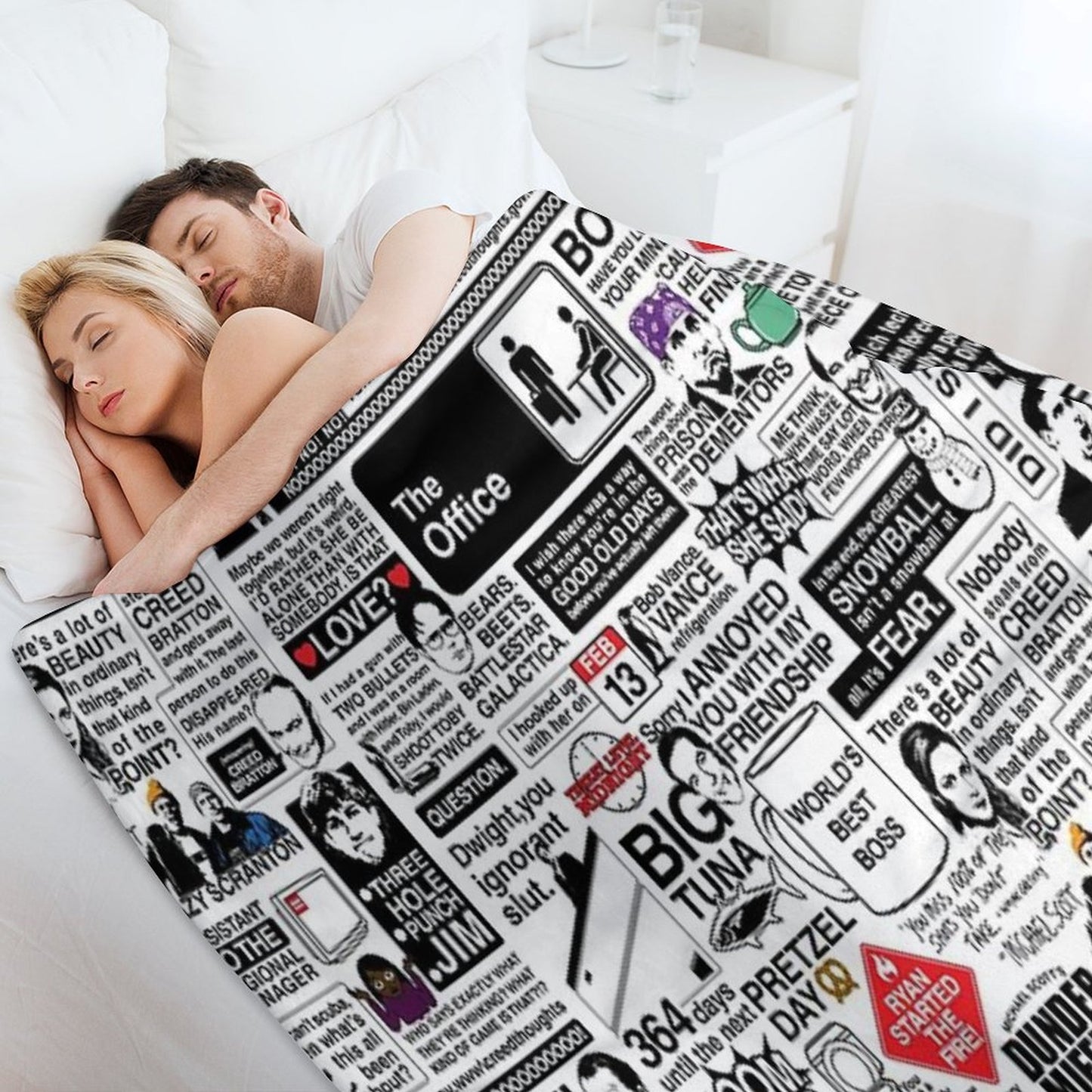 Wise Words From The Office - The Office Quotes (Variant) Throw Blanket