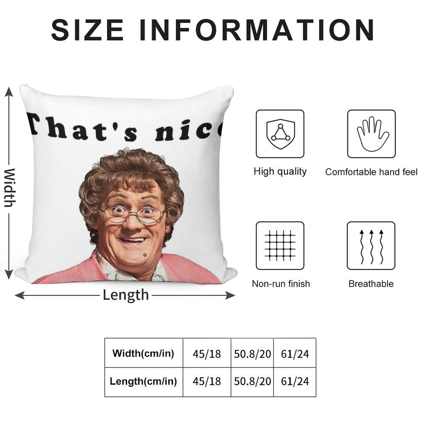 That's  Nice Soft Durable Construction Throw Pillow