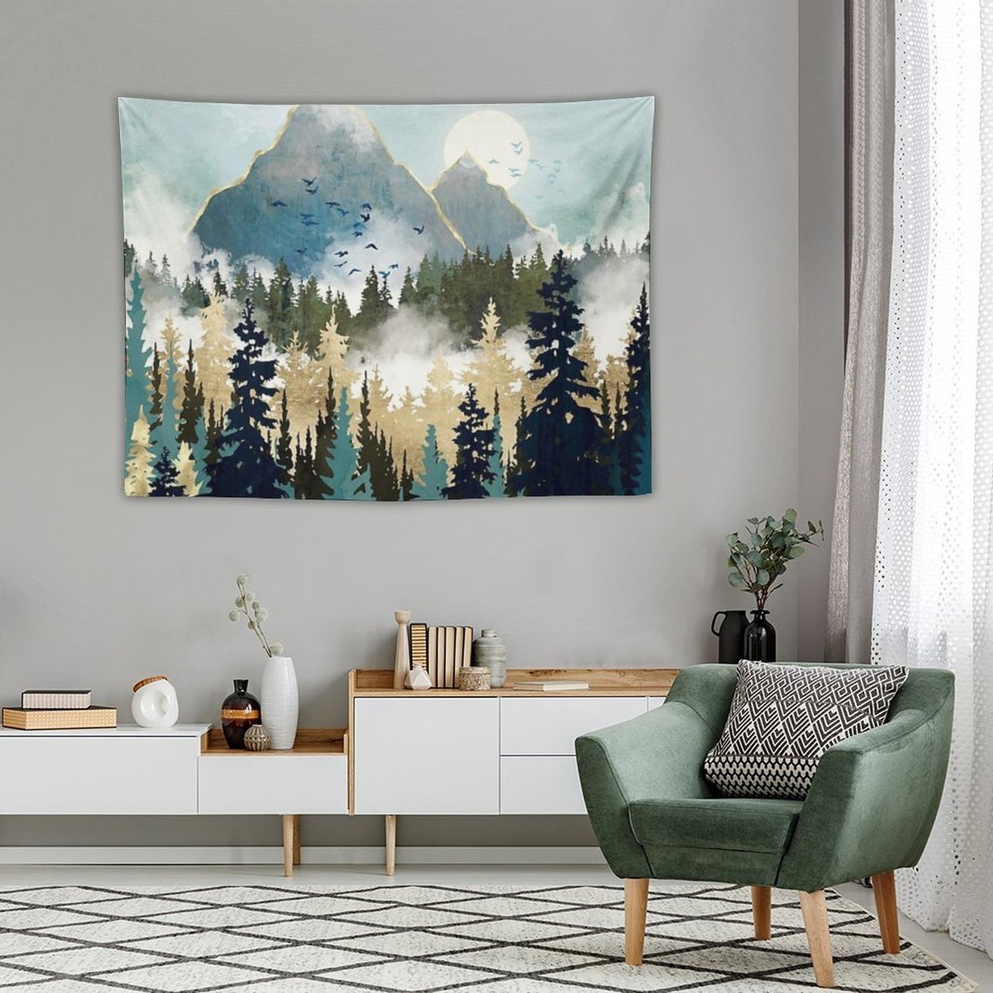 Misty Pines Tapestry