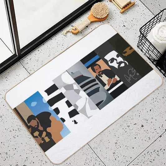 Drake Minimal Album Covers Bath Mat