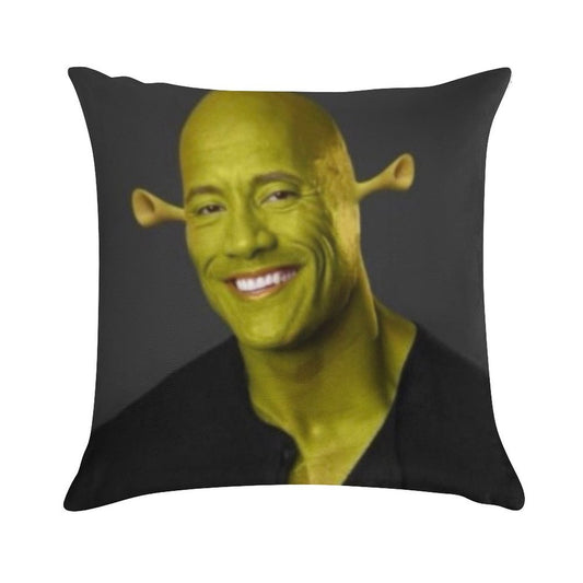 Dwayne 'The Shrok Johnson Soft Anti-Pilling Throw Pillow
