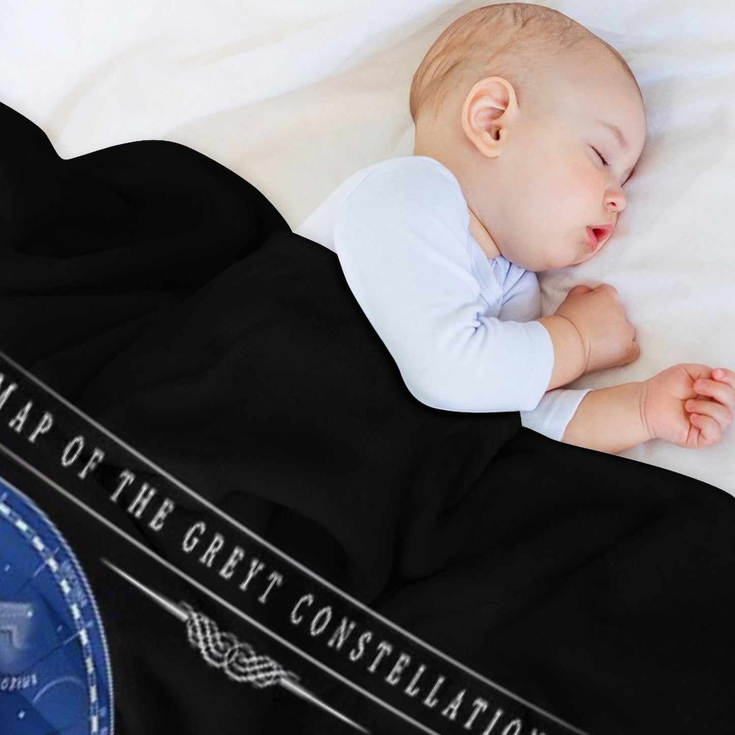 Map of The Greyt Constellations Throw Blanket
