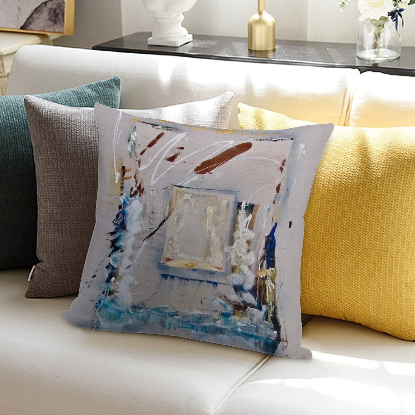 Glass Houses Soft Ultra-Soft Texture Throw Pillow
