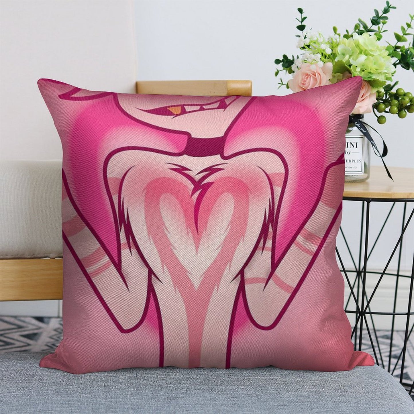 Floof Squish Linen Throw Pillow Cover