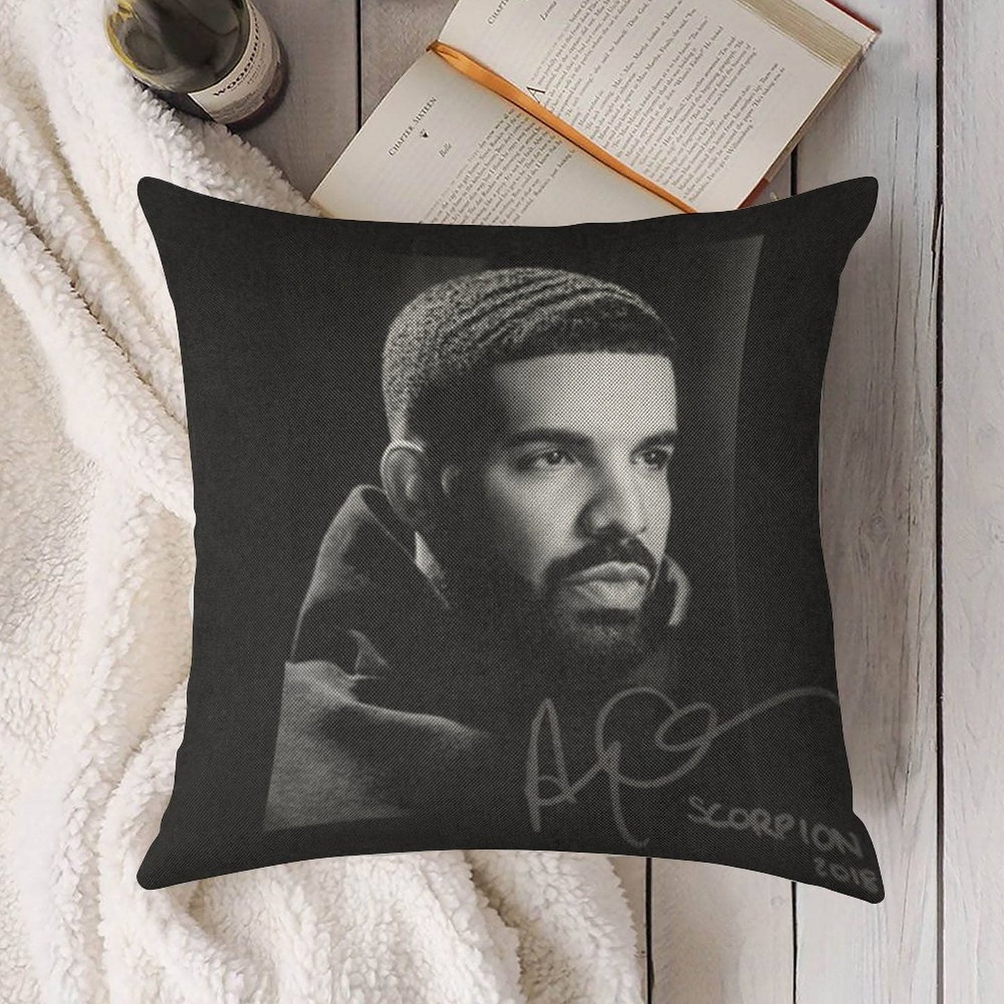 Drake Linen Throw Pillow Cover
