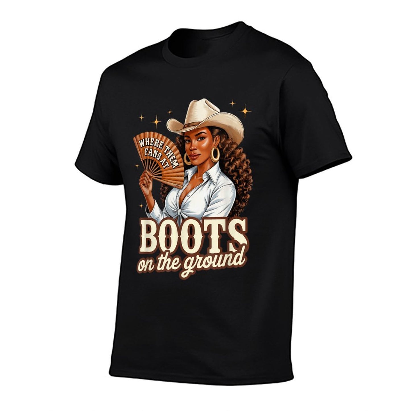 Boots On Ground Juneteenth Cowgirl Western Rodeo Black Women Quick-drying T-Shirt