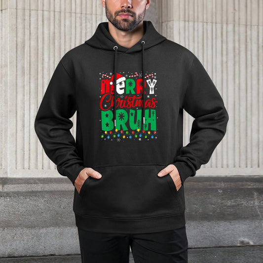 Bruh Christmas Kids Xmas Menn Boys Funny Christmas Unisex Design Hoodie