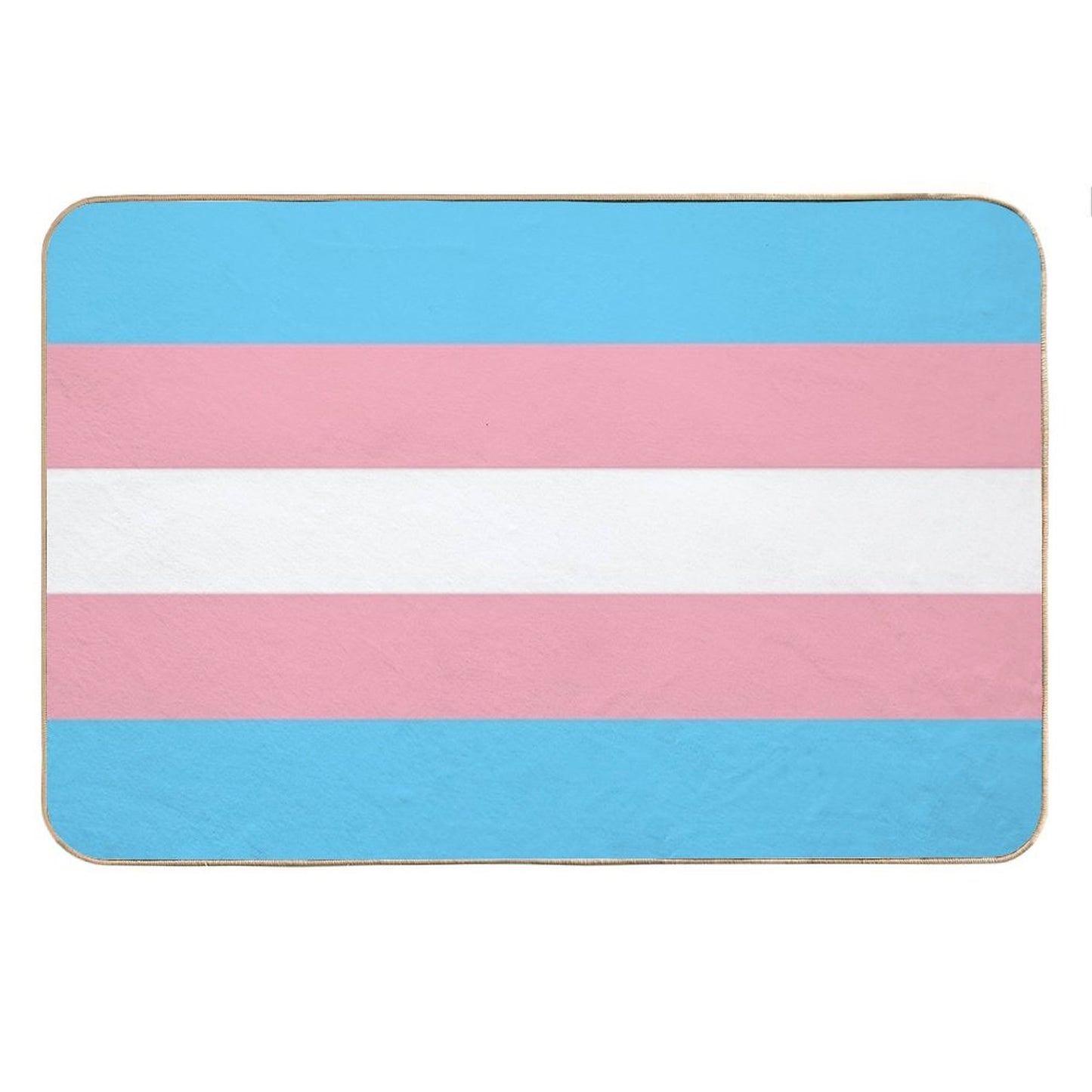 Transgender Pride Flag Bath Mat
