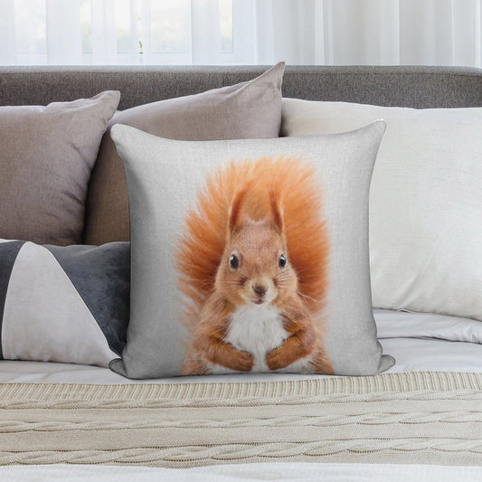 Squirrel 2 - Colorful Soft Style Accent Throw Pillow