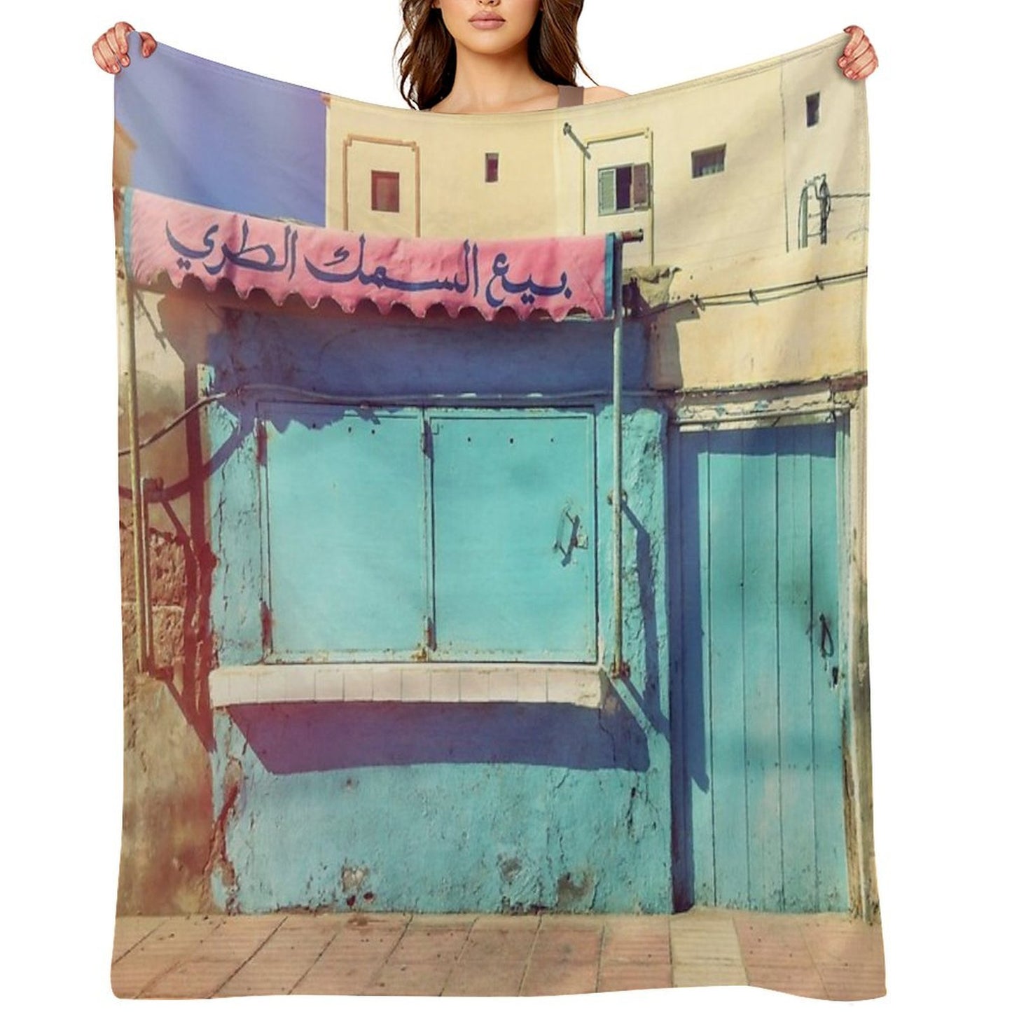 Sunday in Morocco Throw Blanket