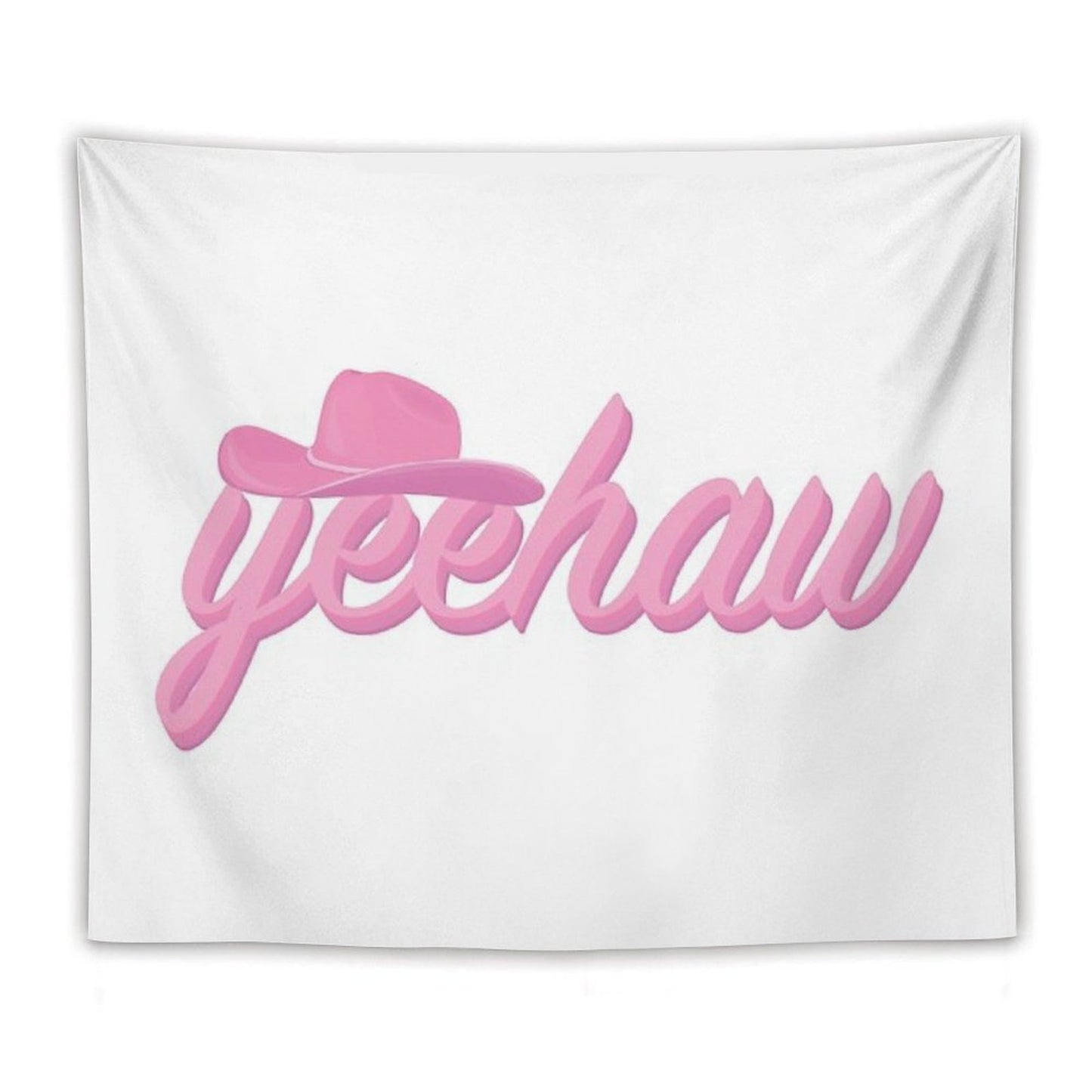Yeehaw Cowgirl Hat Tapestry