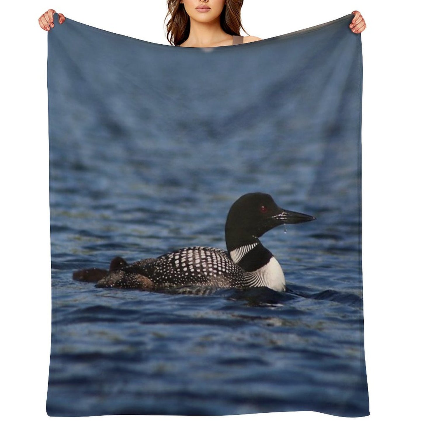 Common Loon Throw Blanket
