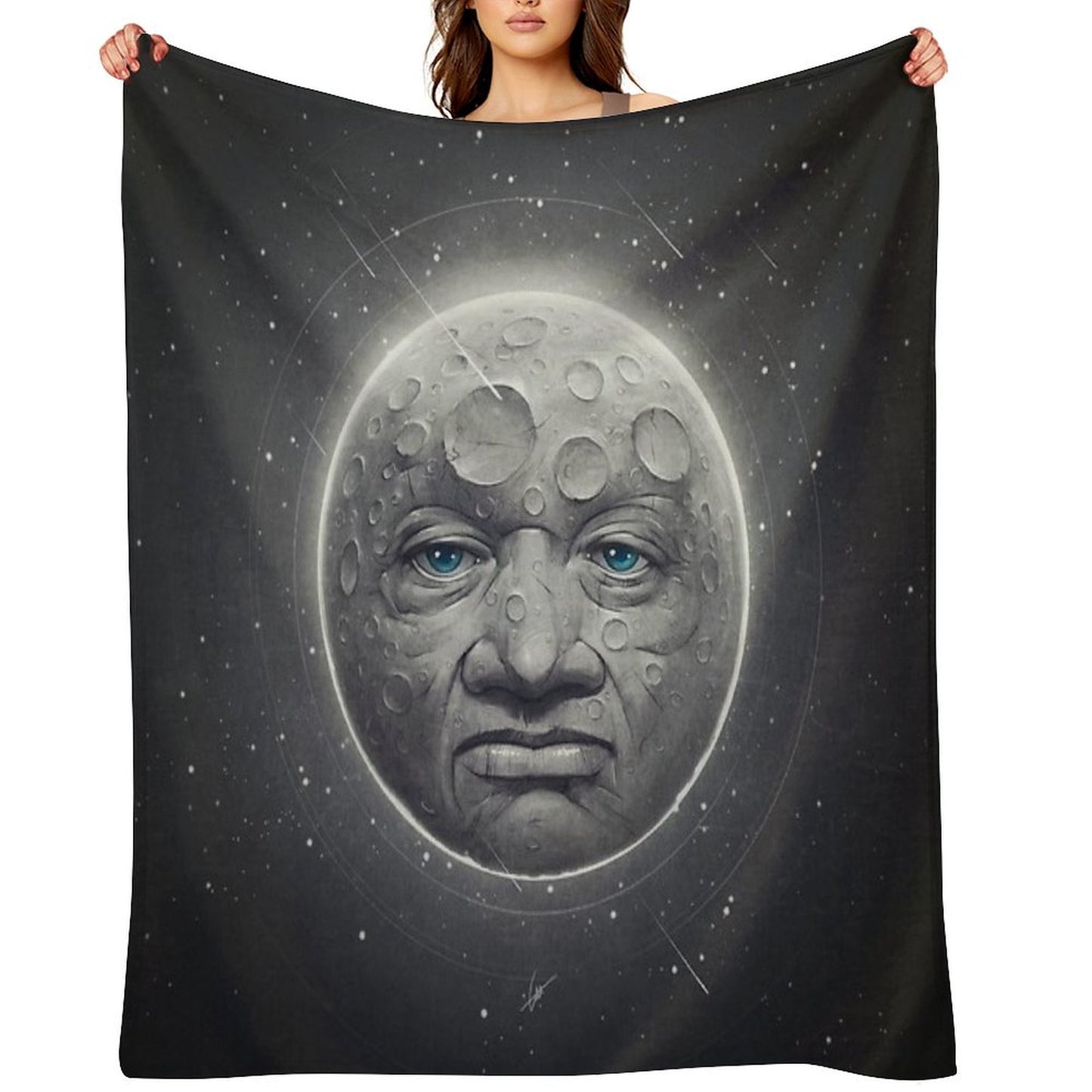 The Moon Throw Blanket