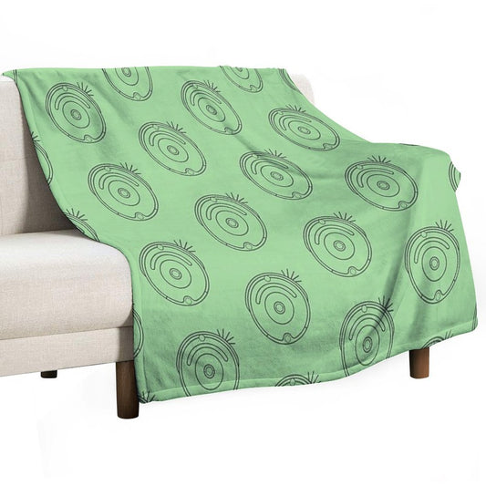 Robot Vacuum Dark Simple Throw Blanket