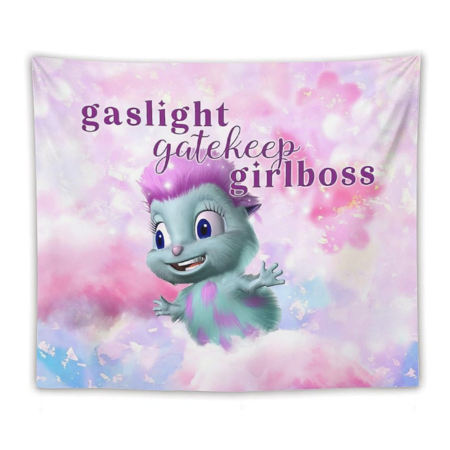 Bibble Beliefs - Gaslight Gatekeep Girlboss Tapestry