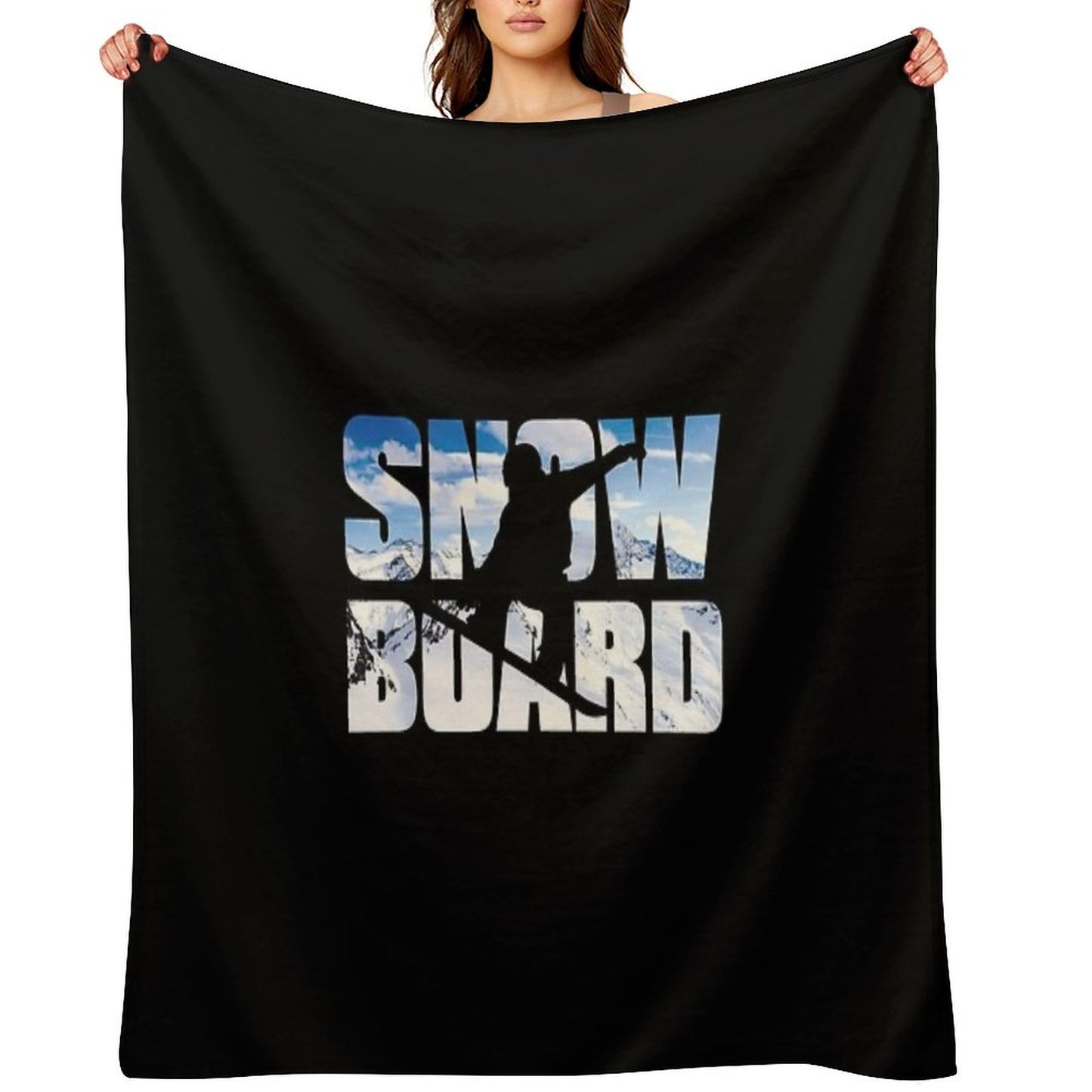 Snowboard Throw Blanket
