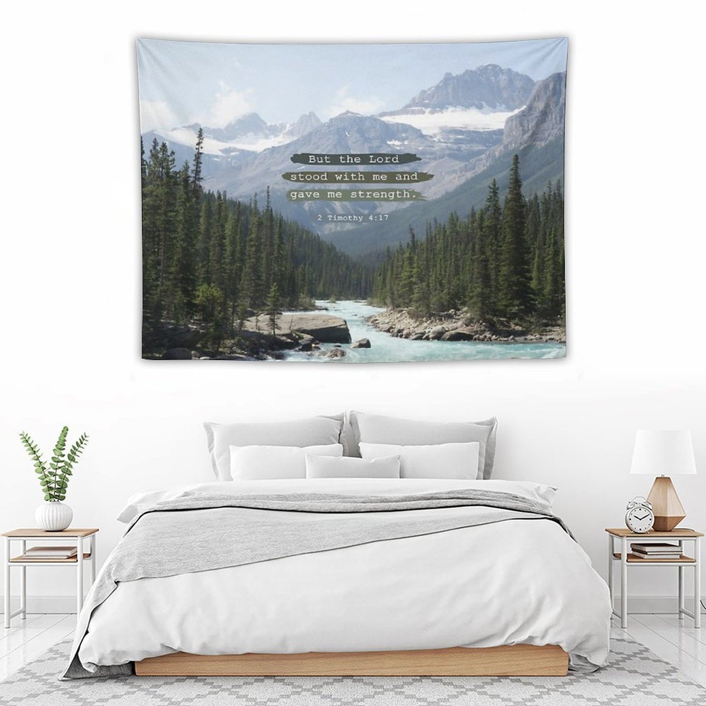 But The Lord Stood with Me, Canadian Rockies Tapestry